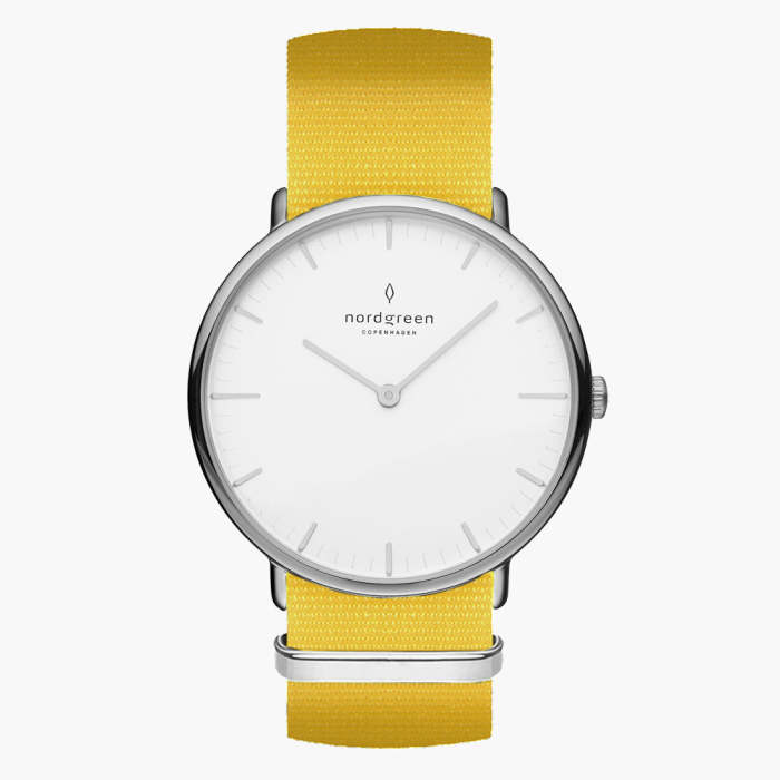Native | White Dial - Yellow NATO