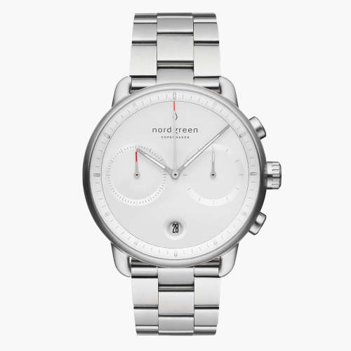 Pioneer | White Dial - 3-Link