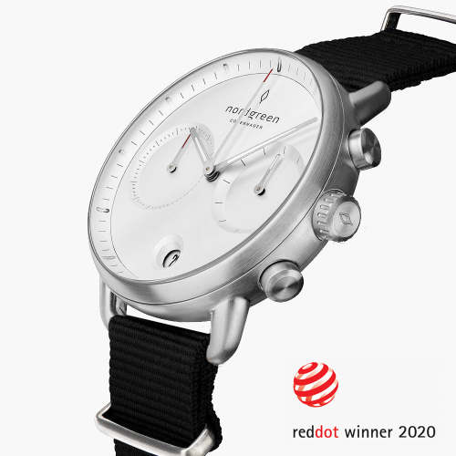 Pioneer | White Dial - Black NATO