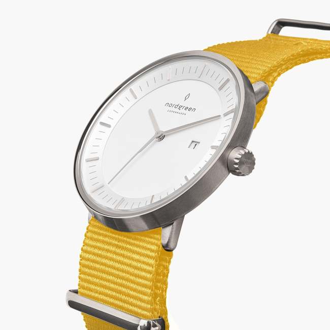 Philosopher | White Dial - Yellow NATO