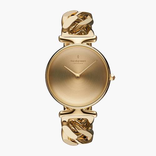 Unika | Brushed Metal Dial - Chain Strap