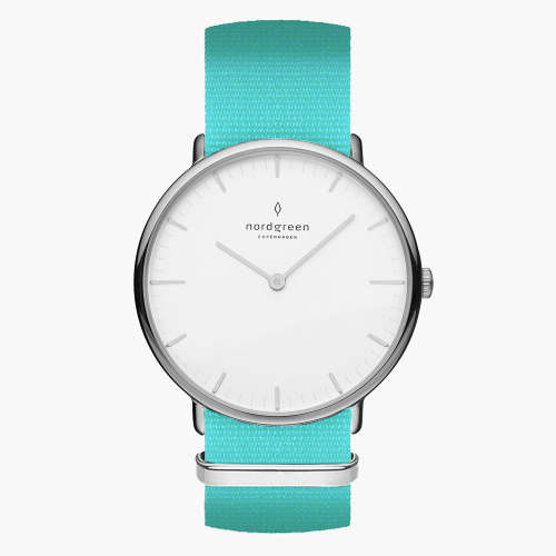 Native | White Dial - Turquoise NATO