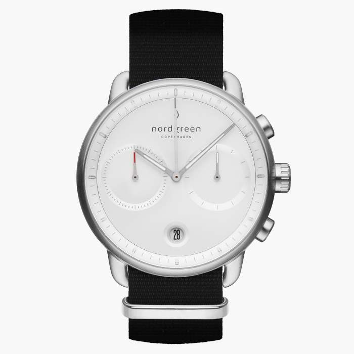 Pioneer | White Dial - Black NATO