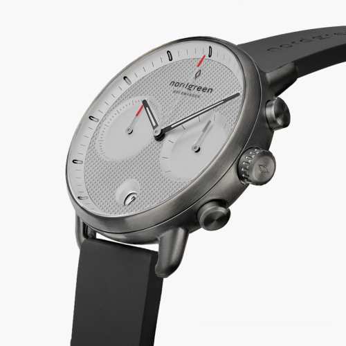 Pioneer | Textured Grey Dial - Black Silicone