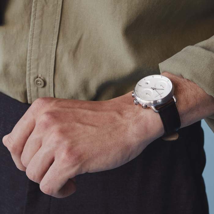Pioneer | White Dial - Dove Grey Vegan Leather