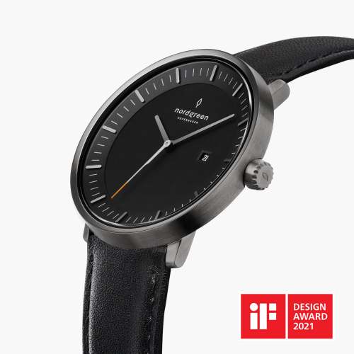 Philosopher | Black Dial - Black Leather