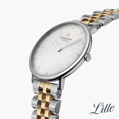 Native | Mother of Pearl Dial - Silver-Gold 5-Link