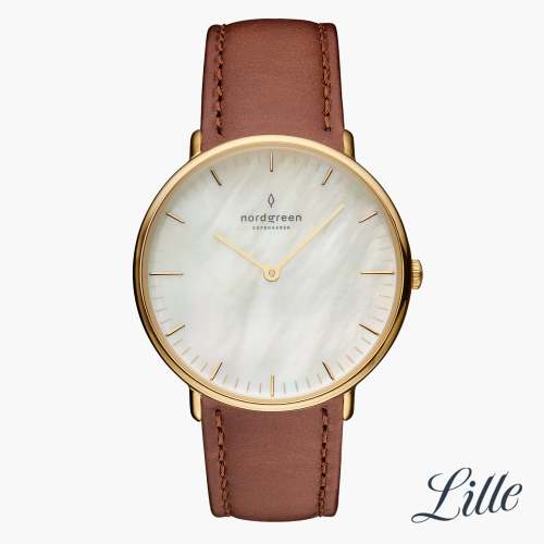 Native | Mother of Pearl Dial - Brown Leather