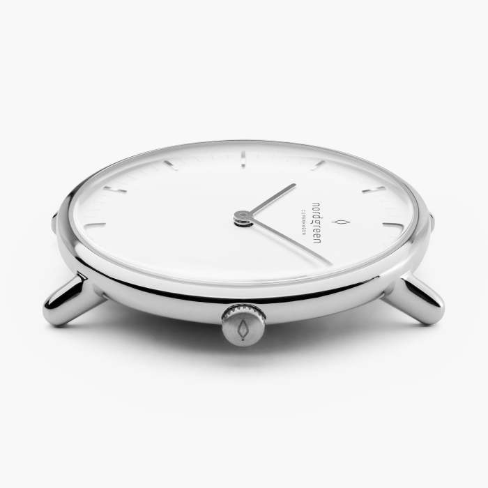 Native | White Dial - Black NATO
