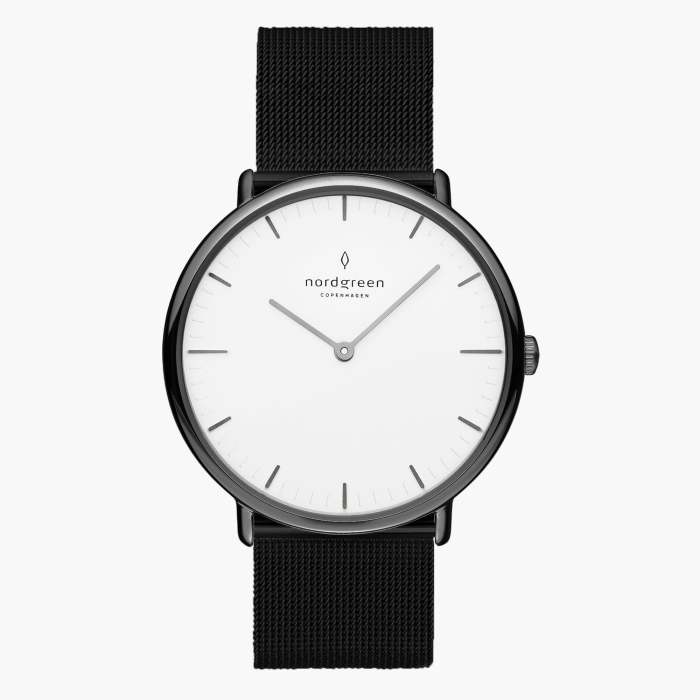 Native | White Dial - Black Mesh