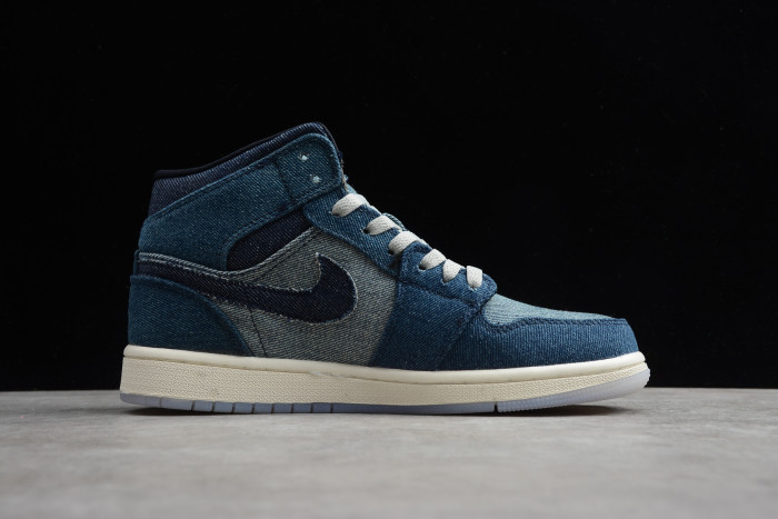 Air Jordan1 Mid light Smoke Grey 852542-009