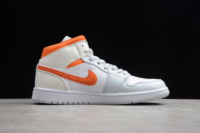 Air Jordan 1 Mid SE Sz 14 Starfish Pure Platinum CW7591-100