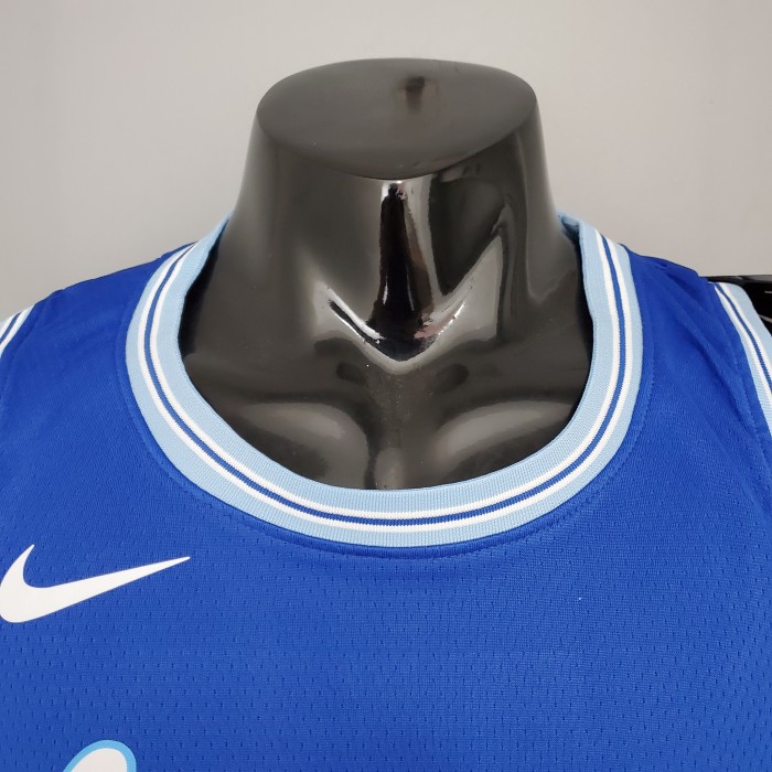 LeBron James #23 Los Angeles Lakers 2020/21 Swingman Jersey Retro Blue