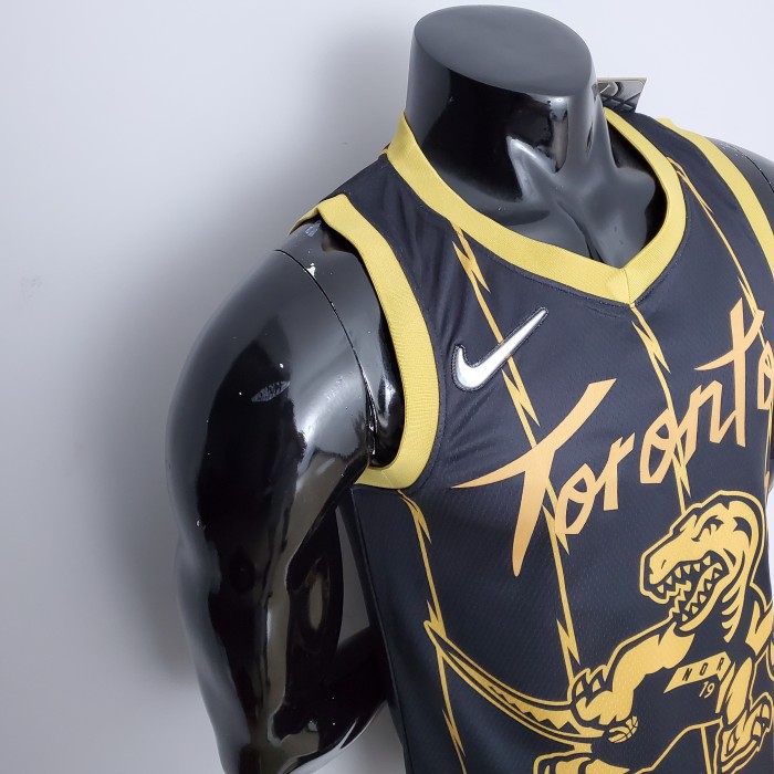 Fred VanVleet Toronto Raptors 2022 City Edition Swingman Jersey Black Gold