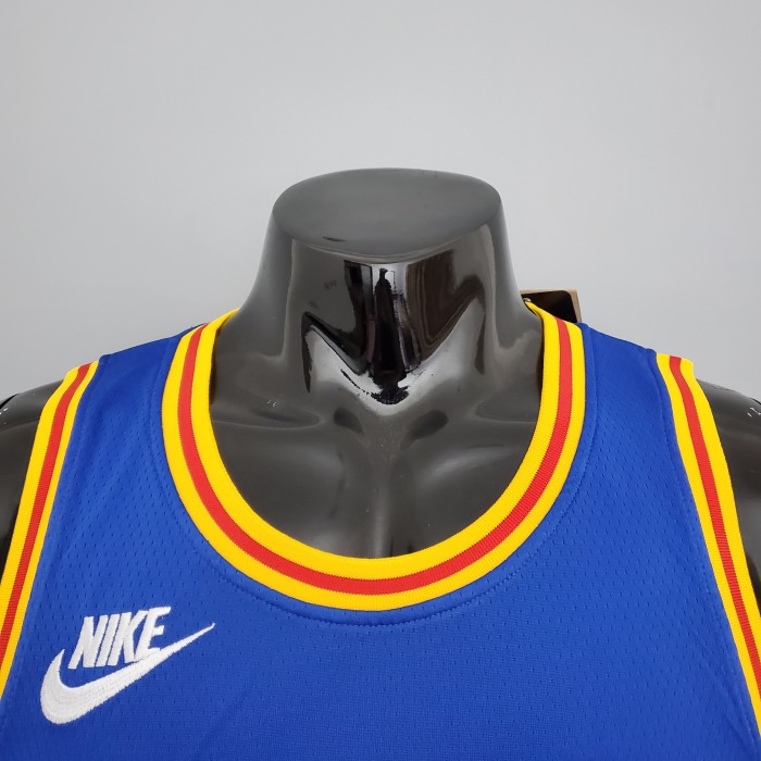 Stephen Curry Golden State Warriors 75th Anniversary Swingman Jersey Retro Blue