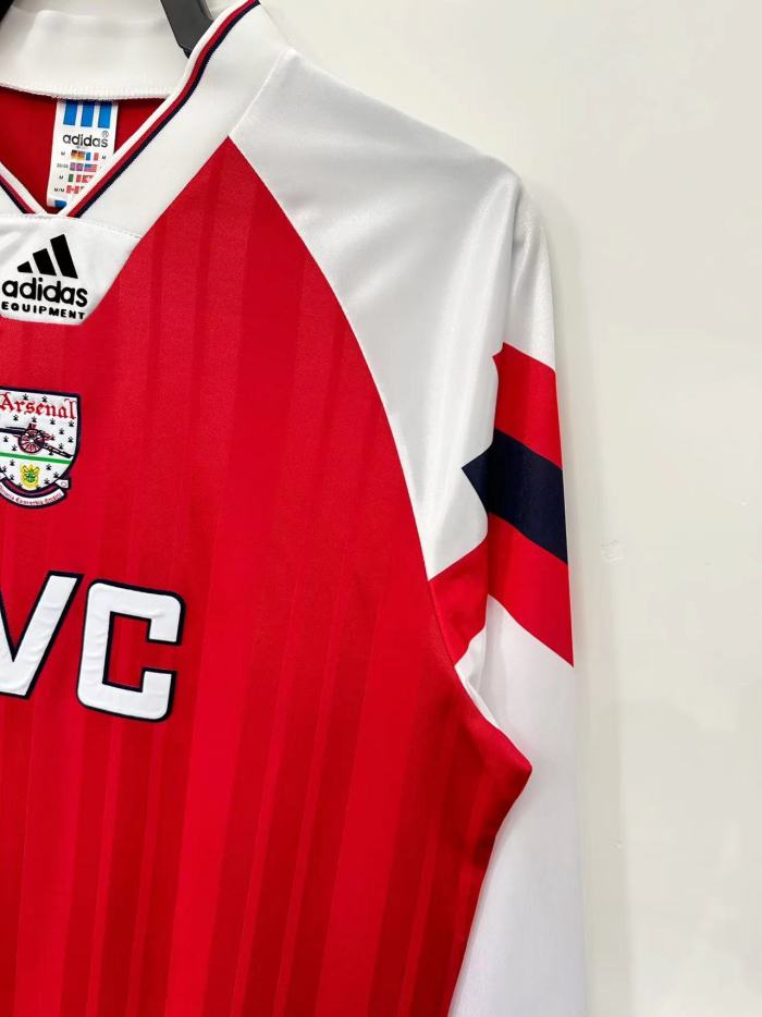 Arsenal Home Long Sleeve Retro Jersey 1992/94