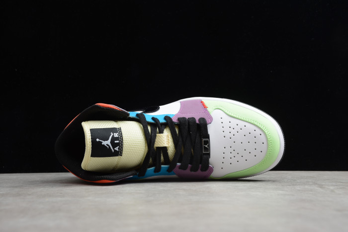 Air Jordan 1 Mid SE Multi-Color CW1140-100 Lightbulb