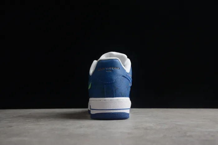 Lv X Air Force 1 Low White Dark Blue MS 0232