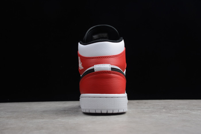 Air Jordan 1 Retro Mid Chicago Bulls Gym Red White black 554724-116