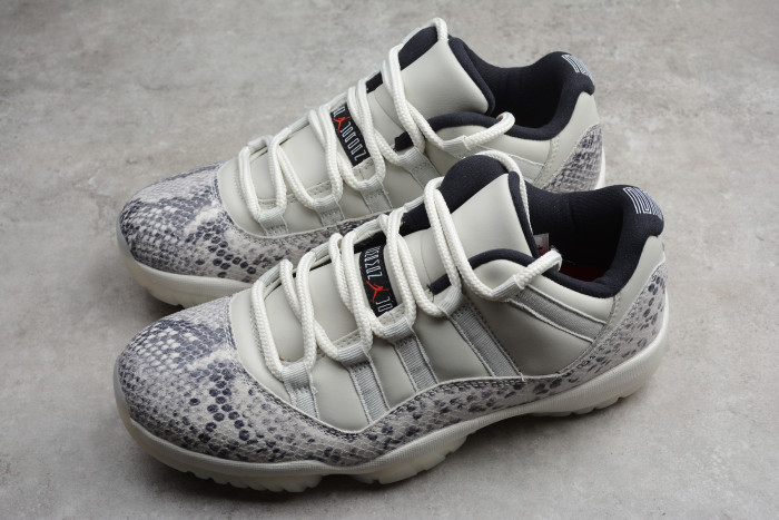 Air Jordan 11 Low Snakeskin “Light Bone” CD6846-002