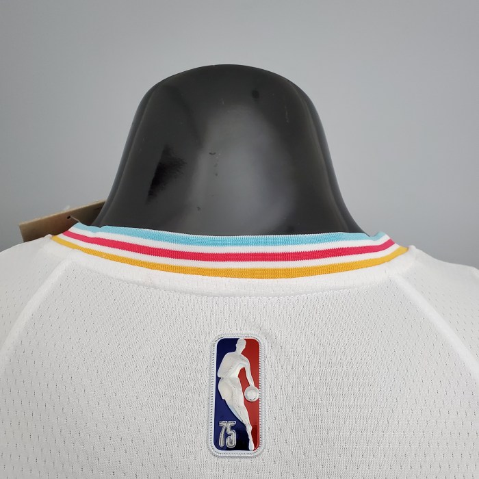 Tim Duncan San Antonio Spurs 2022 City Edition Swingman Jersey White