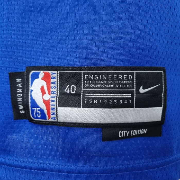 Carmelo Anthony New York Knicks 75th Anniversary Swingman Jersey Blue