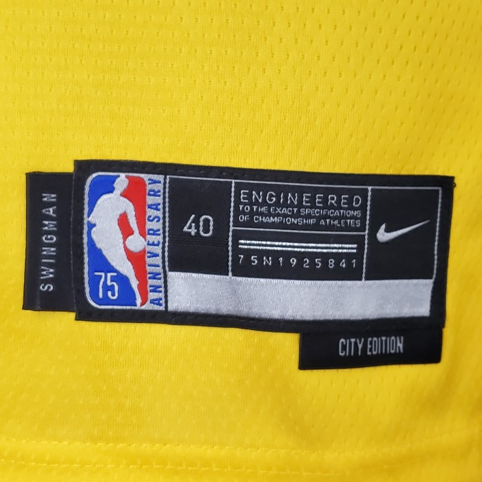 Trae Young Atlanta Hawks 75th Anniversary 2022 City Edition Swingman Jersey Yellow