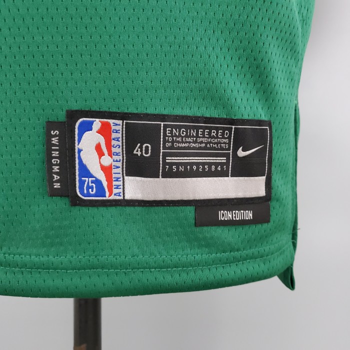 Jayson Tatum Boston Celtics 75th Anniversary Swingman Jersey Green