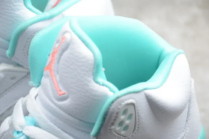 Air Jordan 5 “Light Aqua” White Blue Yellow 440892-100