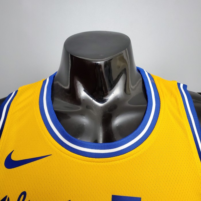 Andrew Wiggins Golden State Warriors Tram Version Swingman Jersey Yellow