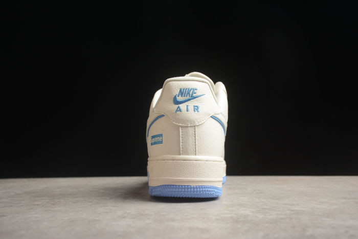Air Force 1 07 Low Supreme Gray White Blue AE1686-111