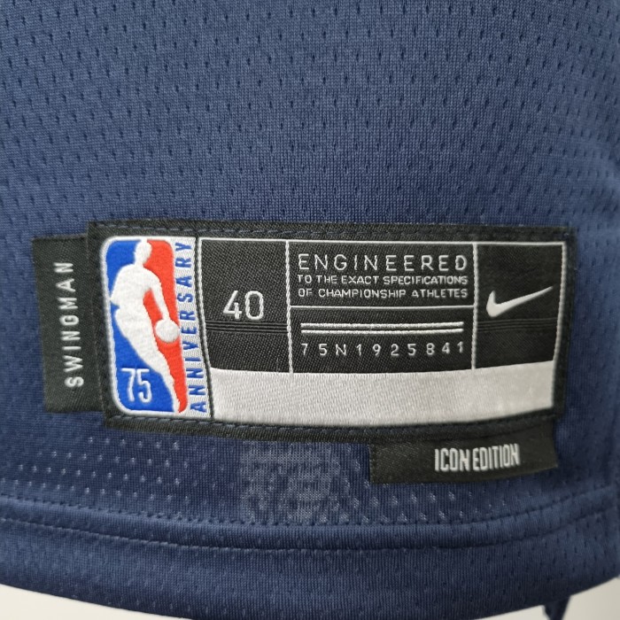Anthony Edwards Minnesota Timberwolves 75th Anniversary Swingman Jersey Blue