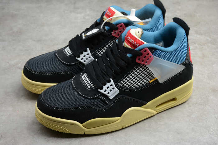 Air Jordan 4 X Union “Off Noir” Black Blue CD9533-001