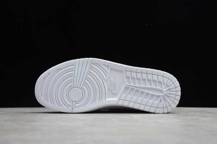 Air Jordan Wmns Air Jordan 1 Mid 'White University Red' BQ6472-106