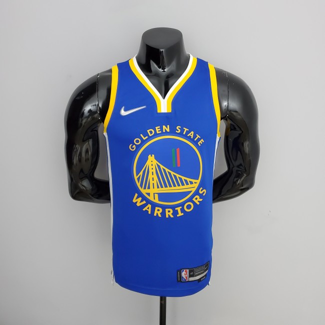 Klay Thompson Golden State Warriors 75th Anniversary Swingman Jersey Mexico Edition Blue
