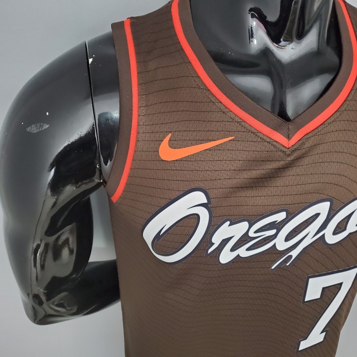 Brandon Roy Portland Trail Blazers 2021 City Edition Swingman Jersey Brown