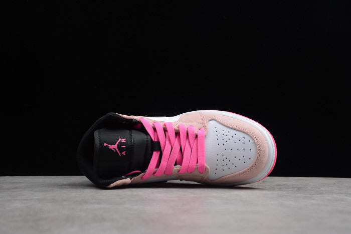 Air Jordan 1 Mid Crimson Hyper Pink 852542-801