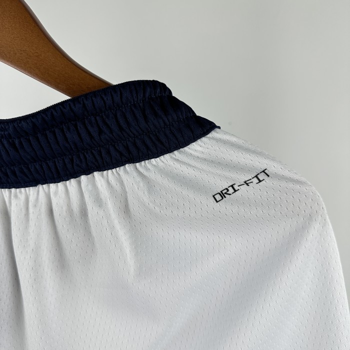 Los Angeles Clippers Team Basketball Shorts White 2025