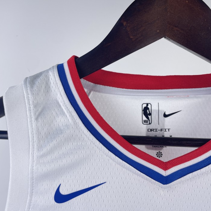 LA Clippers  Kids Basketball Jersey White Icon Edition No.2 LEONARO