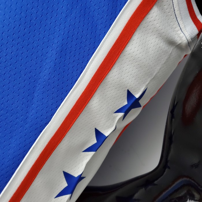 Tyrese Maxey Philadelphia 76ers 75th Anniversary Swingman Jersey Blue