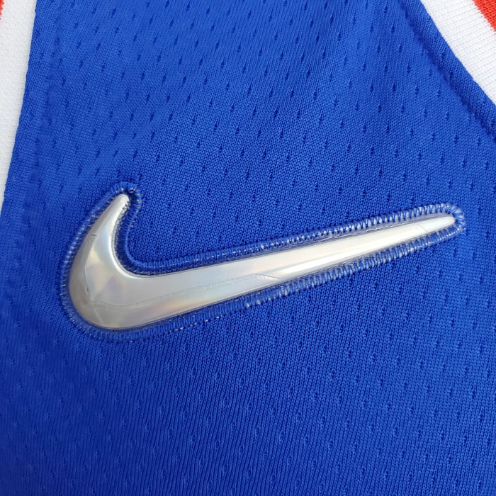 Tyrese Maxey Philadelphia 76ers 75th Anniversary Swingman Jersey Blue