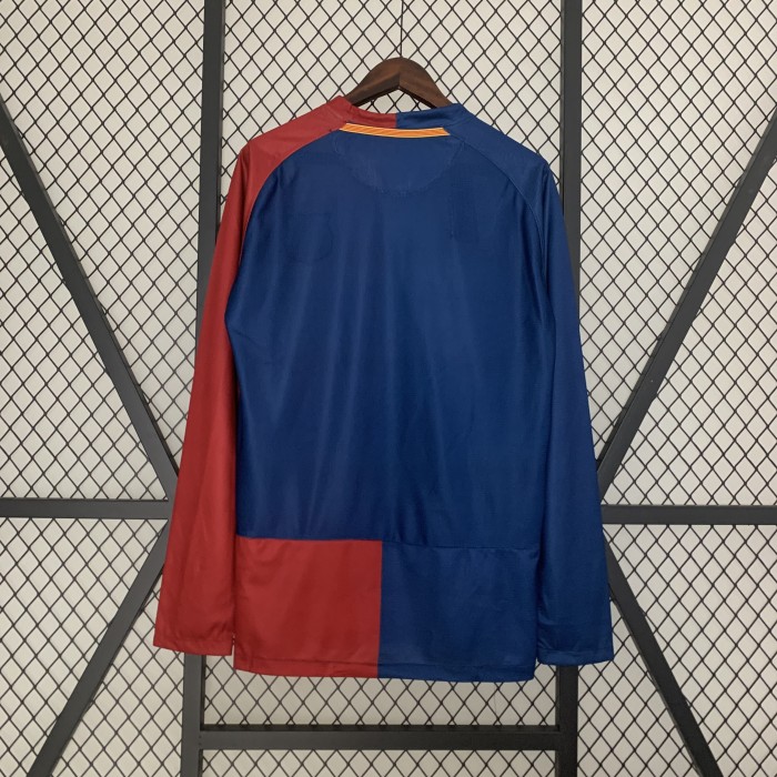 Barcelona Home Long Sleeve Retro Jersey 2008/09