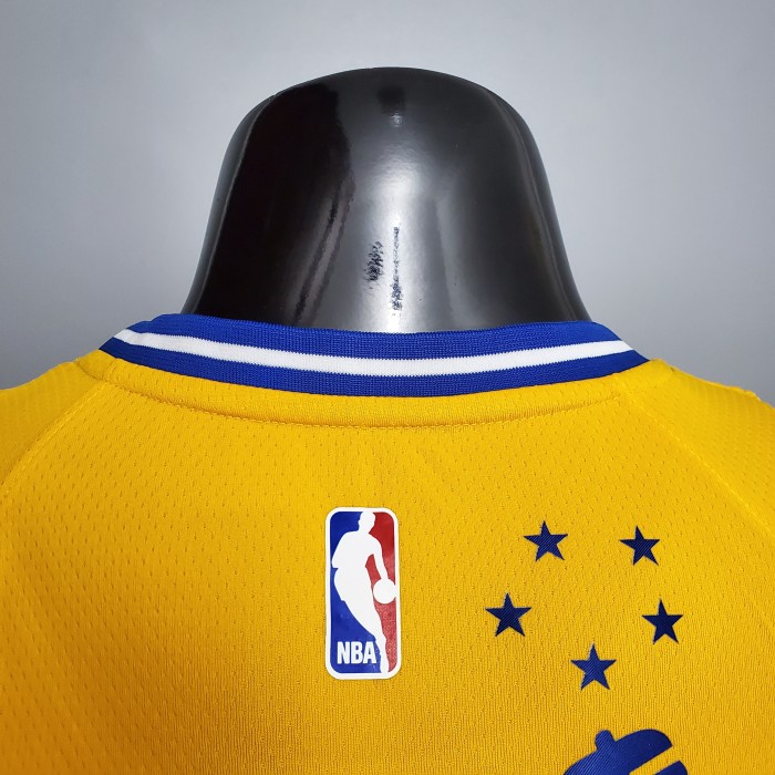 Andrew Wiggins Golden State Warriors Tram Version Swingman Jersey Yellow