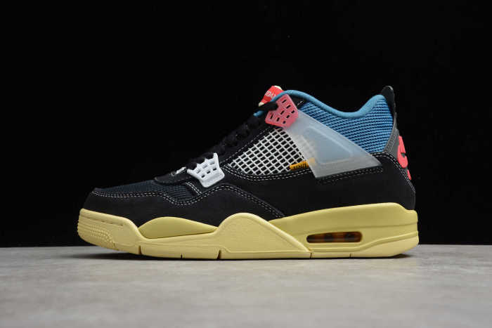 Air Jordan 4 X Union “Off Noir” Black Blue CD9533-001