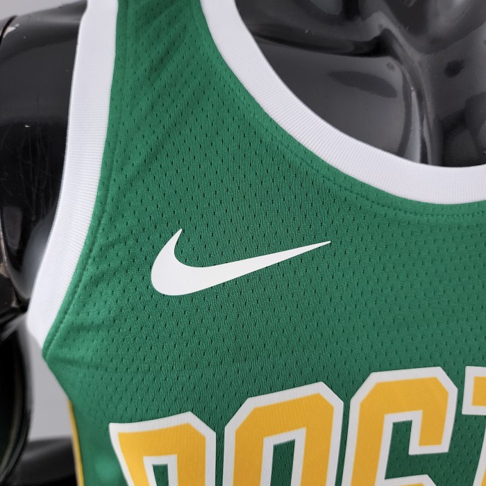 Jayson Tatum Boston Celtics Swingman Jersey Green Gold