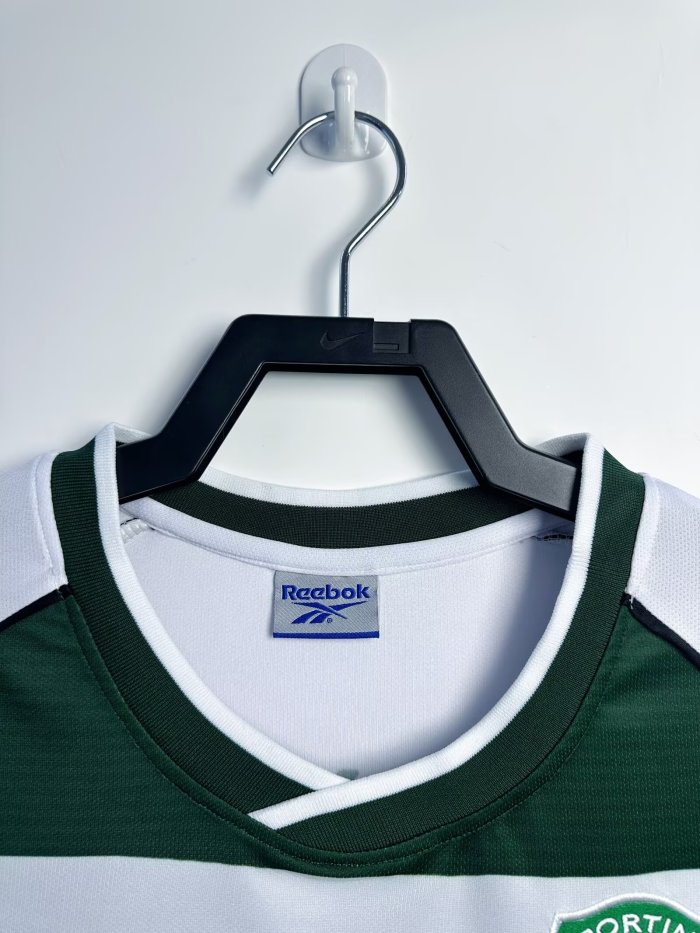Sporting Lisbon Home Retro Long Sleeve Jersey 2001/03