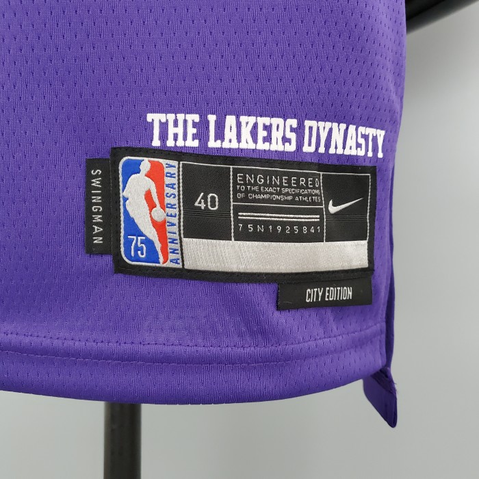 Kobe Bryant Los Angeles Lakers 2021/22 City Edition Swingman Jersey Purple