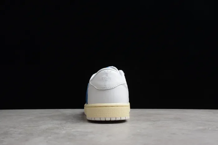 Travis Scott x Fragment x Air Jordan 1 Low Cream White Blue TS CQ3277-100
