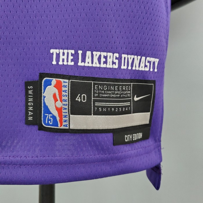 Carmelo Anthony Los Angeles Lakers 2021/22 City Edition Swingman Jersey Purple