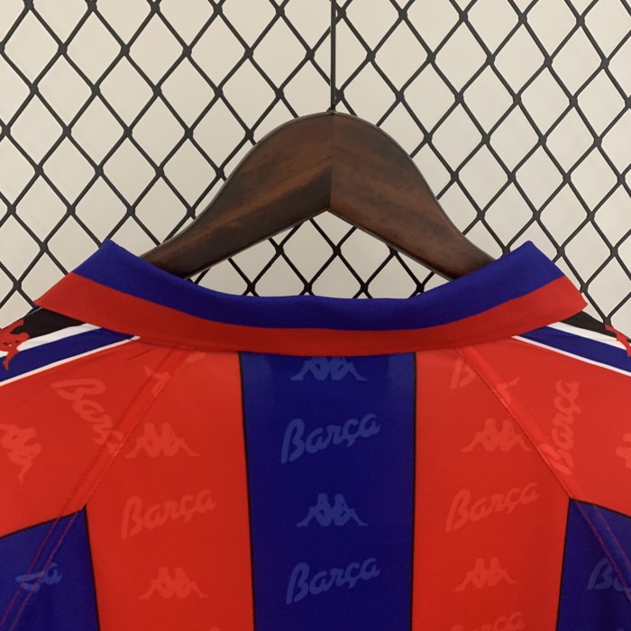 Barcelona Home Long Sleeve Retro Jersey 1996/97